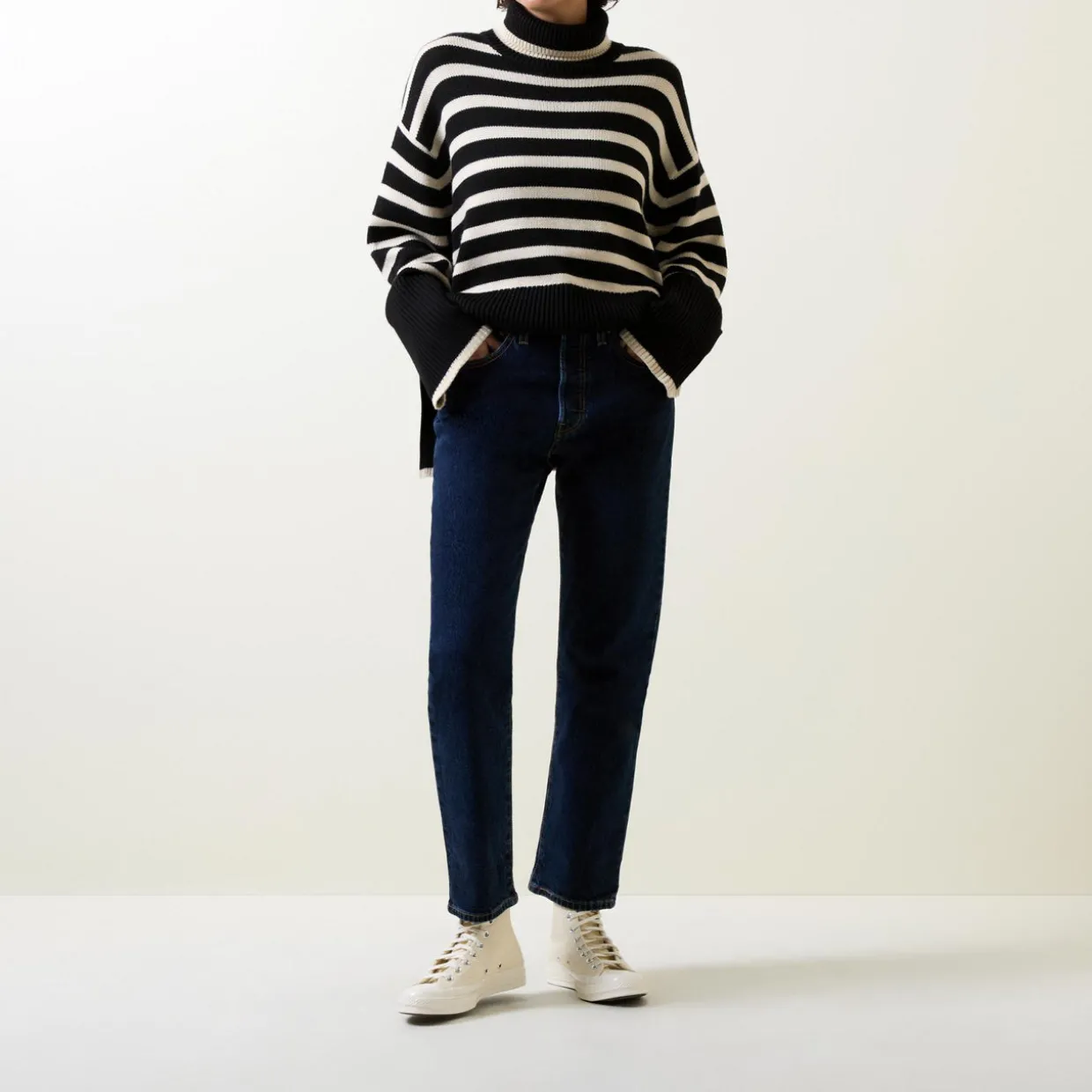 501® Crop High-Rise Straight Leg Jeans