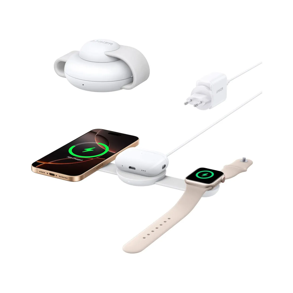 3 in 1 Travel Magnetic Charger 15 Watt