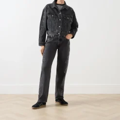 501™ 90s Stud Embellished Straight Leg Jeans