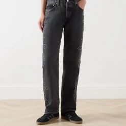 501™ 90s Stud Embellished Straight Leg Jeans