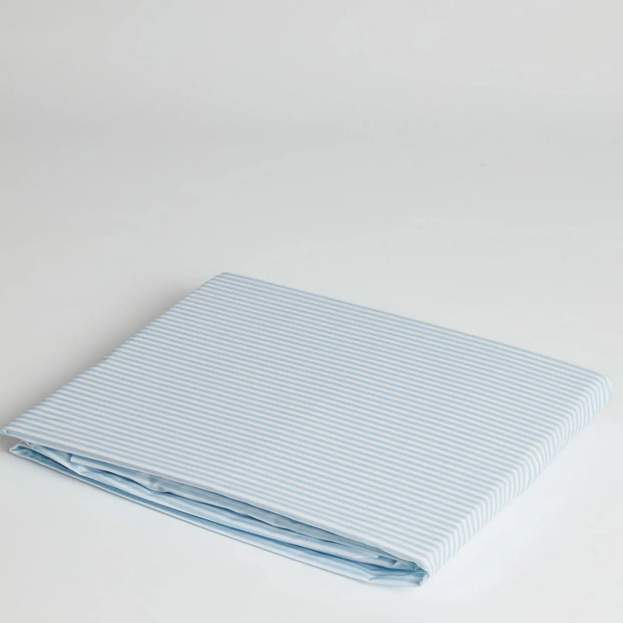 300 Thread Count Blue Ticking Fitted Sheet