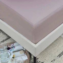 200 Thread Count Cotton Percale Fitted Duck Pink