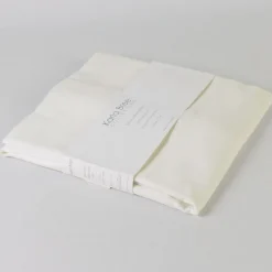 300 Thread Count Cotton Sateen Standard Pillowcase Ivory