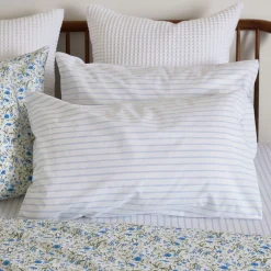 180 Thread Count Pinstripe Pillowcase Set