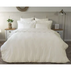 600 Thread Count Pure Egyptian Cotton Sateen Fitted Sheet Ivory