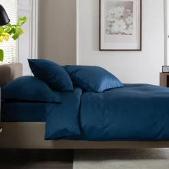 400 Thread Count Sateen Duvet Set Navy