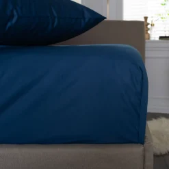 400 Thread Count Sateen Fitted Sheet Navy