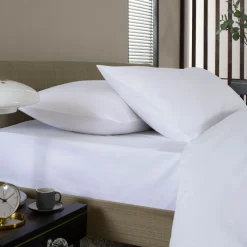 400 Thread Count Sateen Housewife Pillowcase Pair White
