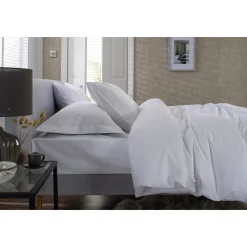 400 Thread Count Sateen Housewife Pillowcase Pair White