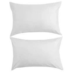 400 Thread Count Sateen Pillowcase Pair White