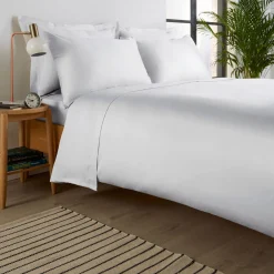 400 Thread Count Sateen Pillowcase Pair White