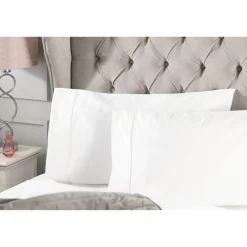 1000 Thread Count Standard Pillowcase White