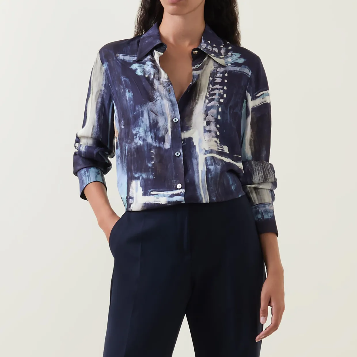 Abstract Patterned Shirt