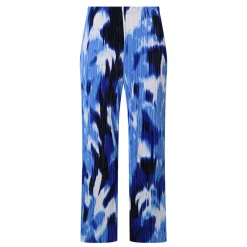 Abstract Print Wide Leg Trousers