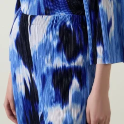 Abstract Print Wide Leg Trousers