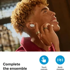Accentum True Wireless Noise-Cancelling Headphones Black