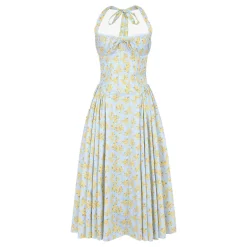 Adabella Floral Halter Sundress