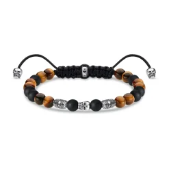 Adjustable Skull Beaded Bracelet