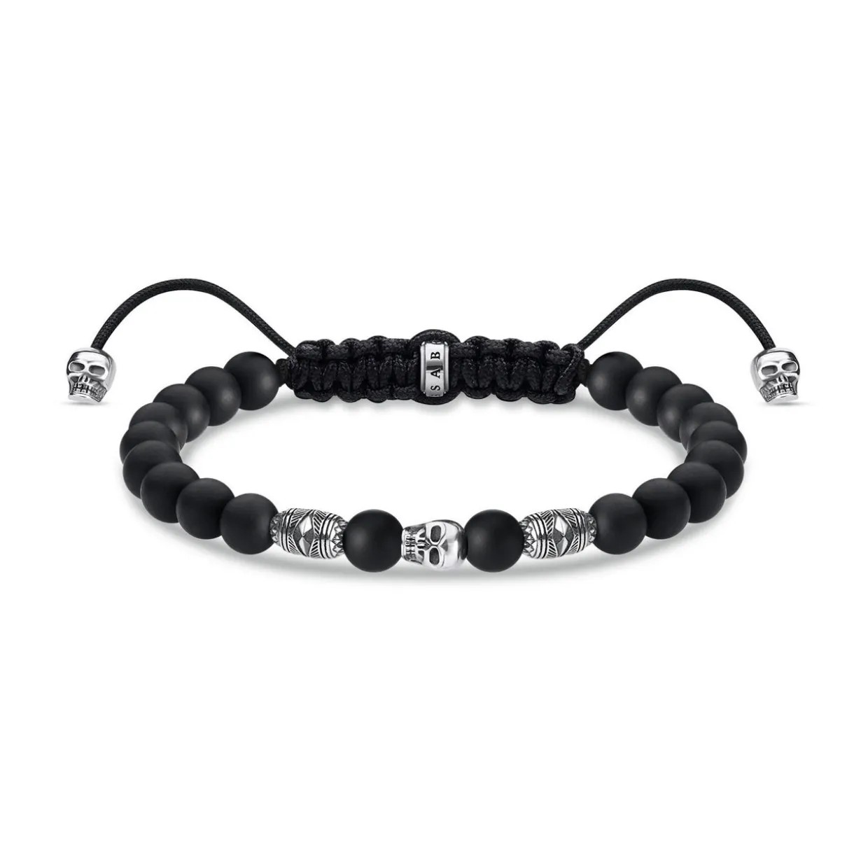 Adjustable Skull Beaded Bracelet