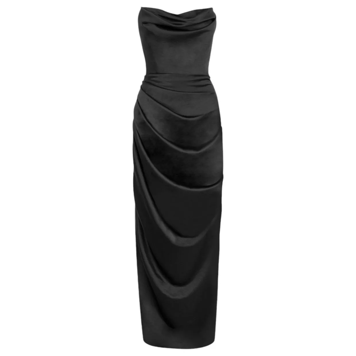 Adrienne Satin Strapless Corset Gown