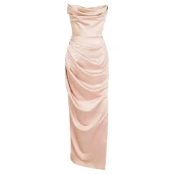 Adrienne Satin Strapless Corset Gown