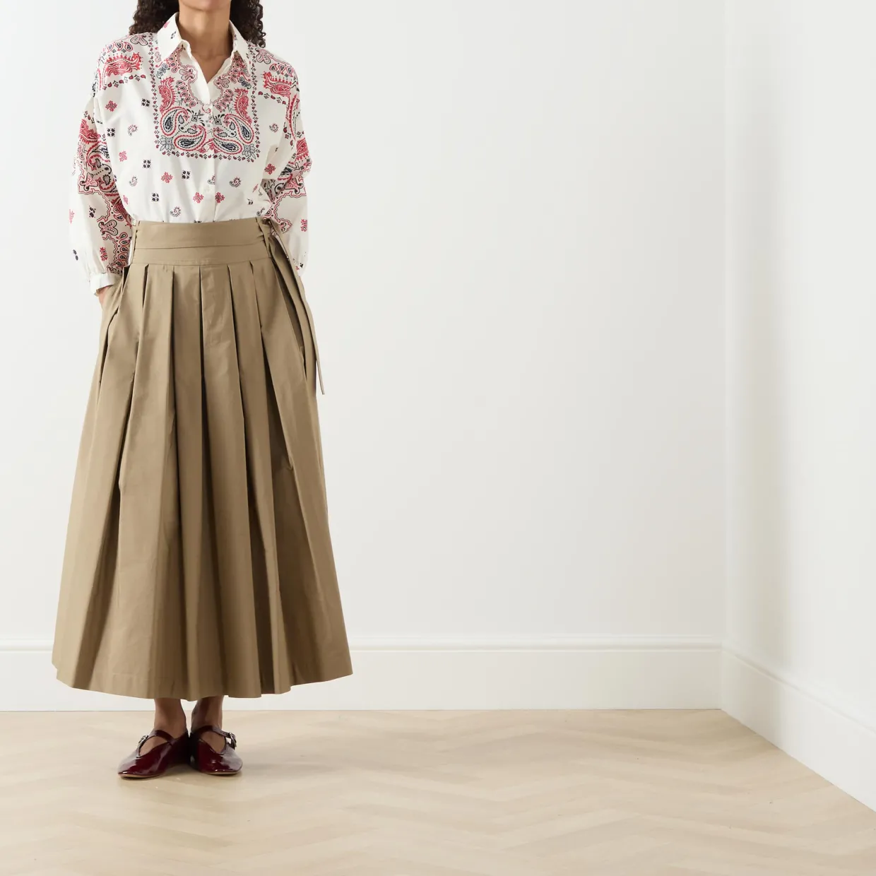 Agiate Pleated Skirt
