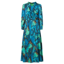 Agnes Printed Wrap Dress