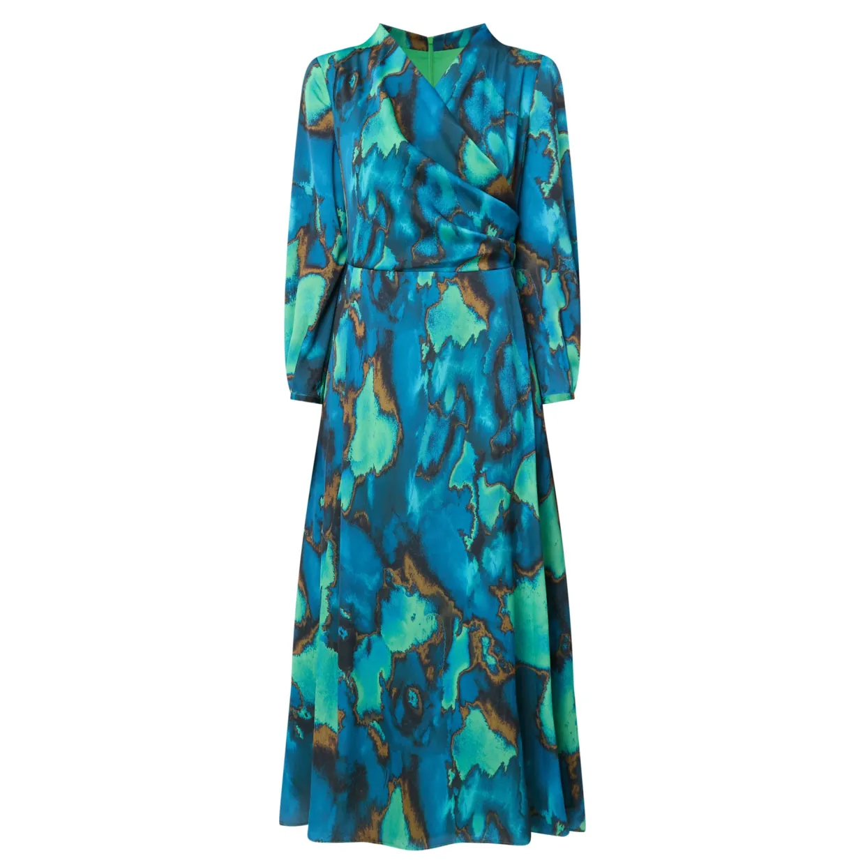 Agnes Printed Wrap Dress