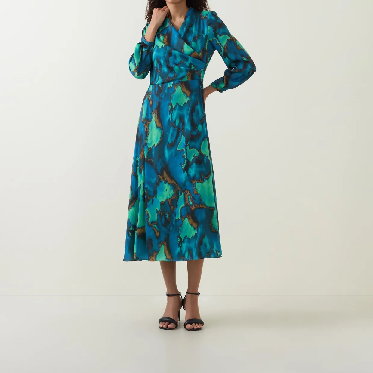 Agnes Printed Wrap Dress