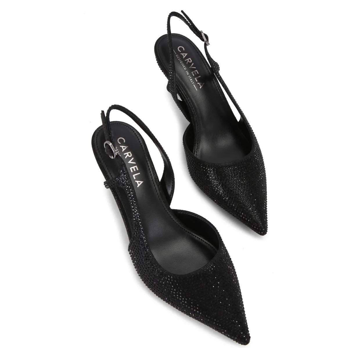 Alina Crystal Embellished Slingback Pumps