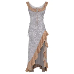 Aloura Georgette Ruffle Dress