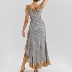 Aloura Georgette Ruffle Dress