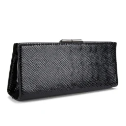 Alto Lizard-Embossed Clutch