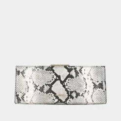 Alto Snake-Print Clutch