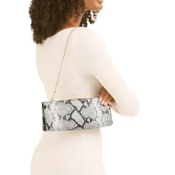 Alto Snake-Print Clutch