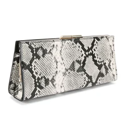 Alto Snake-Print Clutch