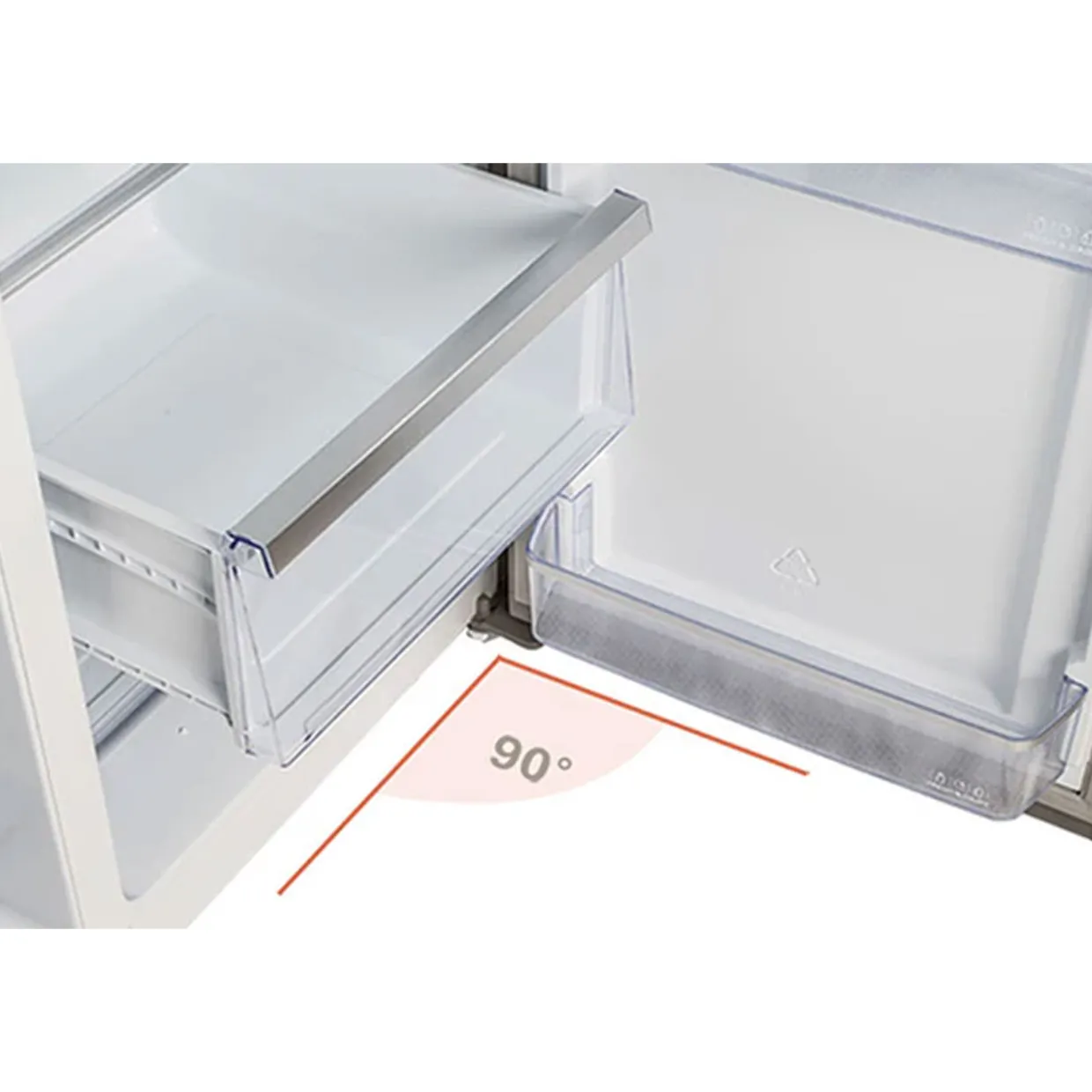 American Side By Side Fridge Freezer with Plumbed Ice & Water Dispenser