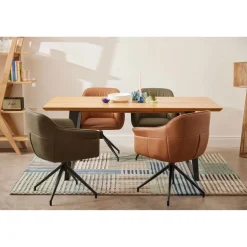 Amrita Swivel Dining Chair Green