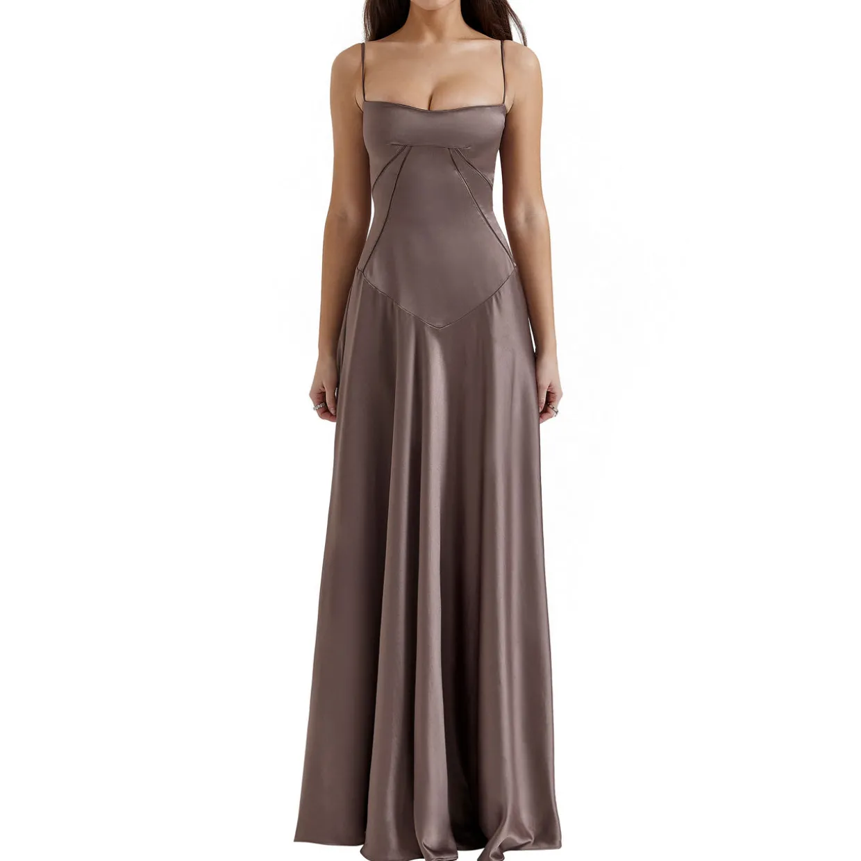 Anabella Lace Up Flared Dress