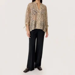 Anaya Amily Leopard Blouse