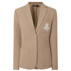 Anfisa Logo Crest Single-Breasted Blazer