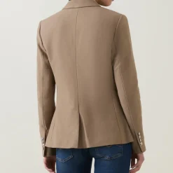 Anfisa Logo Crest Single-Breasted Blazer