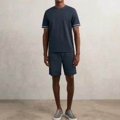 Angus Textured Drawstring Shorts