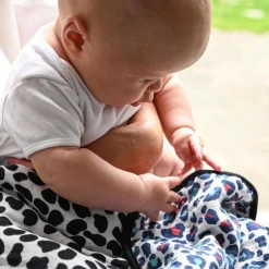 Animal Print Reversible Muslin Blanket