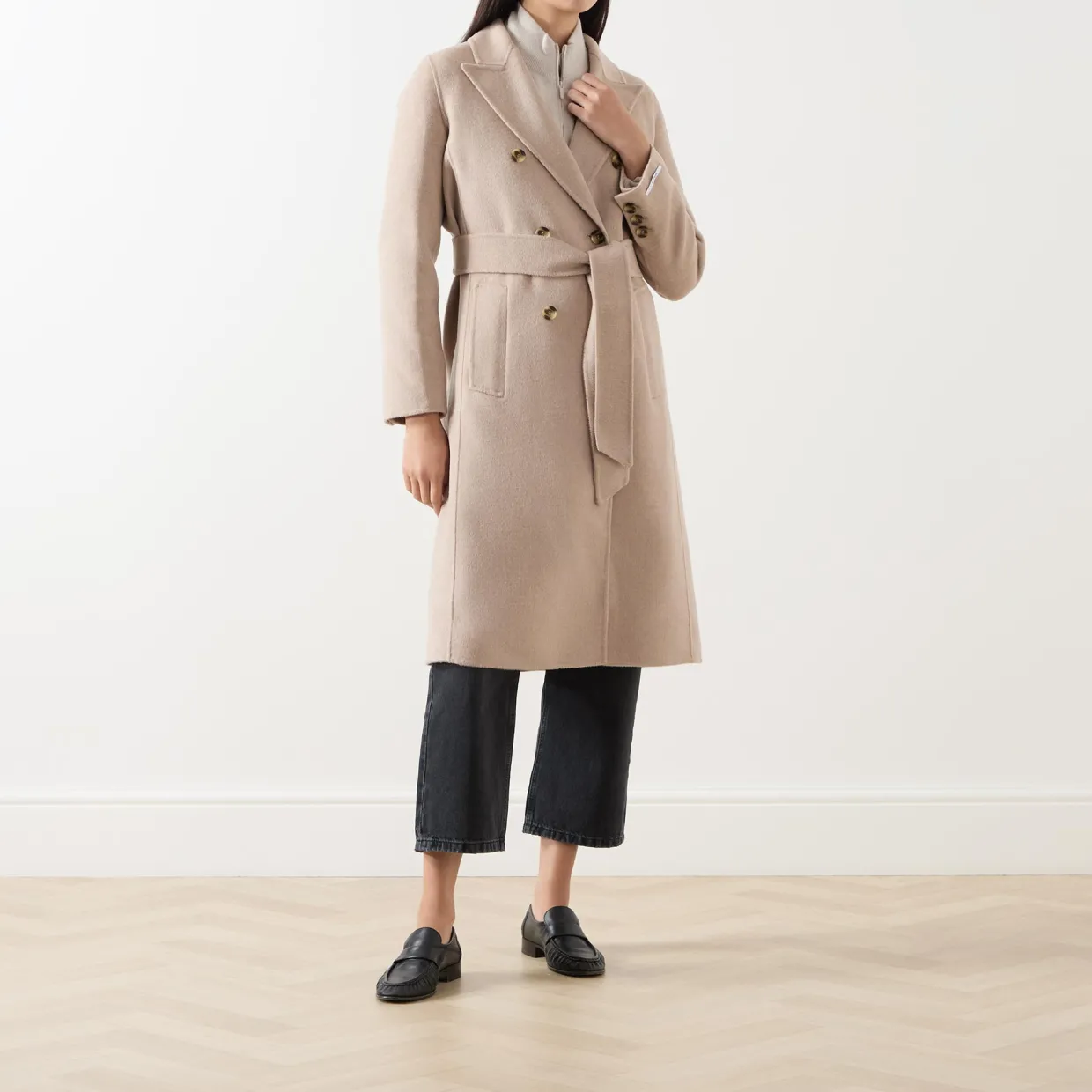 Ara Double-Breasted Belted Coat