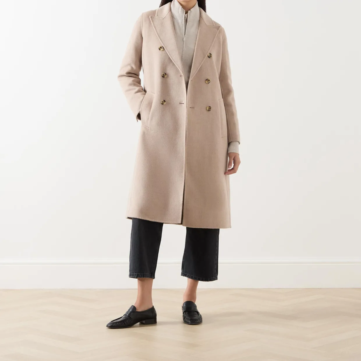 Ara Double-Breasted Belted Coat