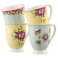 Archive Rose 4 Mugs Set