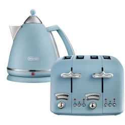 Argento Flora Kettle & Toaster Set Blue