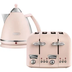 Argento Flora Kettle & Toaster Set Pink