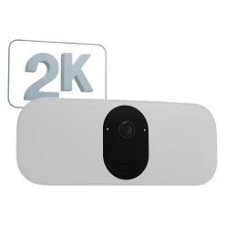 Arlo White 2K Wireless Cam With Floodlight 1 Pk